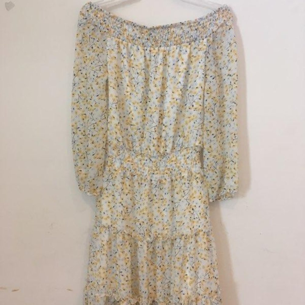 Floral Off-Shoulder Boho Dress